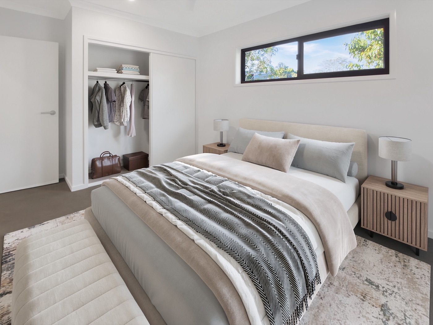 Second bedroom with built-in robe, Worongary QLD