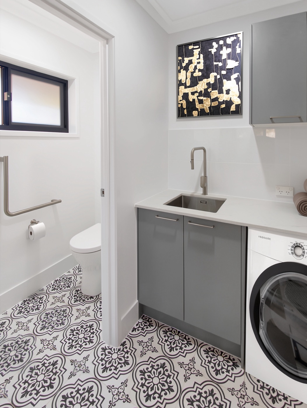 Laundry and separate toilet, Worongary QLD